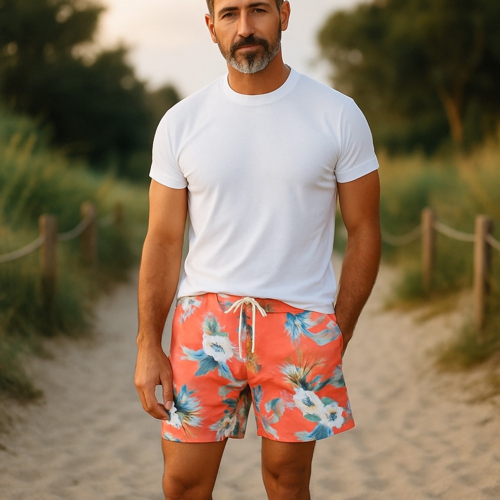 Goodfellow Tropical Swim Trunks W36 Large